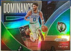 Jayson Tatum [Green Prizm] Basketball Cards 2021 Panini Prizm Dominance Prices