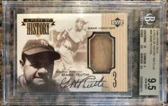 Babe Ruth Baseball Cards 1999 Upper Deck Piece of History 500 HR Club Prices