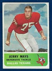 Jerry Mays #31 Football Cards 1962 Fleer Prices