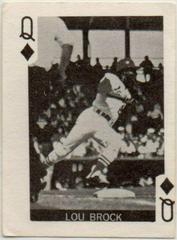 Lou Brock [Queen of Diamonds] Baseball Cards 1969 Globe Imports Playing Cards Prices