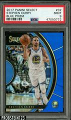 Stephen Curry [Blue Prizm] #32 Basketball Cards 2017 Panini Select Prices