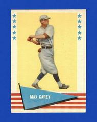 Max Carey #12 Baseball Cards 1961 Fleer Prices