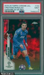 Cristiano Ronaldo [Red] #100 Soccer Cards 2019 Topps Chrome UEFA Champions League Sapphire Prices
