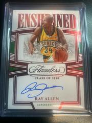 Ray Allen [Ruby] #10 Basketball Cards 2022 Panini Flawless Enshrined Signature Prices