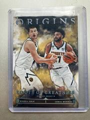 Jamal Murray, Nikola Jokic #13 Basketball Cards 2022 Panini Origins Roots Of Greatness Prices