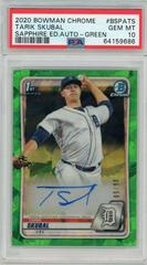 Tarik Skubal [Green] #BSPA-TS Baseball Cards 2020 Bowman Sapphire Autographs Prices