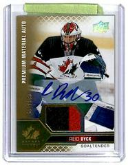 Reid Dyck [Autograph Patch] Hockey Cards 2022 Upper Deck Team Canada Juniors Prices