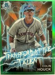 Colin Houck [Green] #TT-14 Baseball Cards 2023 Bowman Draft Transformative Talent Prices