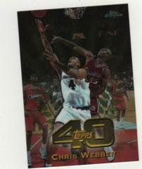Chris Webber Basketball Cards 1997 Topps Chrome Topps 40 Prices