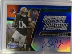 Donovan Peoples Jones [Blue] #CPS-DPJ Football Cards 2022 Panini Certified Potential Signatures Prices