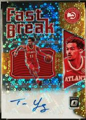 Trae Young #FB-TYG Basketball Cards 2021 Panini Donruss Optic Fast Break Signatures Prices