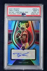 Trey Lance [Light Blue] #RS-TLA Football Cards 2021 Panini Select Rookie Signatures Prices