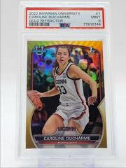 Caroline Ducharme [Gold] #7 Basketball Cards 2022 Bowman Chrome University Prices
