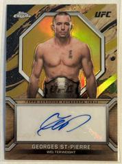 Georges St-Pierre [Gold Refractor] #MOC-GSP Ufc Cards 2024 Topps Chrome UFC Marks of Champions Autograph Prices
