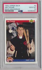 Jim Thome [Gold Hologram] #5 Baseball Cards 1992 Upper Deck Prices