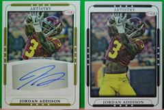 Jordan Addison [Gold] #ART-JA Football Cards 2023 Sage Artistry Autographs Prices