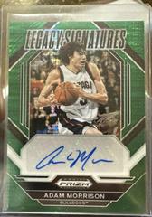 Adam Morrison [Green Pulsar] #LS-AMR Basketball Cards 2023 Panini Prizm Draft Picks Legacy Signatures Prices