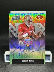 Jerry Rice Football Cards 2022 Panini Mosaic Super Bowl Signatures Prices