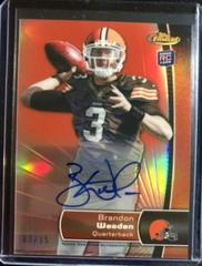 Brandon Weeden [Autograph Red Refractor] #102 Football Cards 2012 Topps Finest Prices