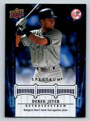 Derek Jeter #DJ24 Baseball Cards 2008 Upper Deck Spectrum Jeter Retrospectrum Prices