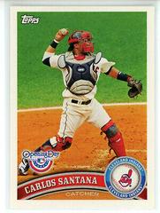 Carlos Santana #85 Baseball Cards 2011 Topps Opening Day Prices