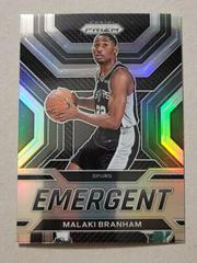 Malaki Branham [Silver] #28 Basketball Cards 2022 Panini Prizm Emergent Prices