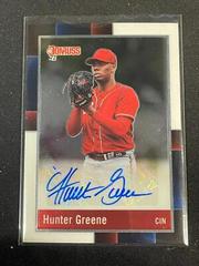 Hunter Greene Baseball Cards 2022 Panini Donruss Optic Retro 1988 Signatures Prices