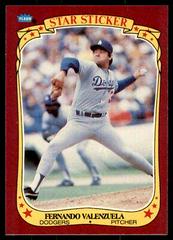 Fernando Valenzuela Baseball Cards 1986 Fleer Star Stickers Prices