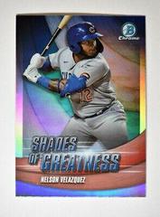 Nelson Velazquez #SG-21 Baseball Cards 2022 Bowman Chrome Shades of Greatness Prices