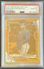 William Contreras [Purple] #38 Baseball Cards 2021 Bowman Chrome Sapphire Prices
