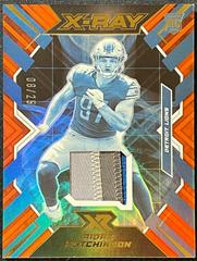 Aidan Hutchinson [Orange] #XR-12 Football Cards 2022 Panini XR X Ray Swatches Prices