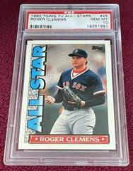 Roger Clemens #25 Baseball Cards 1990 Topps TV All Stars Prices