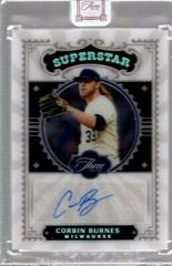 Corbin Burnes [Silver] #SS-CB Baseball Cards 2022 Panini Three and Two Superstar Signatures Prices