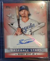Bobby Witt Jr. [Red] Baseball Cards 2022 Topps Update Stars Autographs Prices
