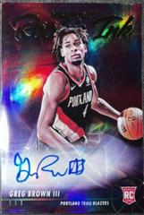 Greg Brown III Basketball Cards 2021 Panini Hoops Rookie Ink Autographs Prices