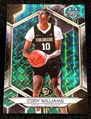 Cody Williams [Geometric Teal Refractor] #10 Basketball Cards 2023 Bowman Best University Prices