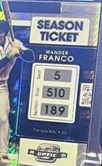 Wander Franco [Hyper] #1 Baseball Cards 2022 Panini Chronicles Contenders Optic Prices