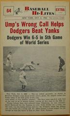 Ump's Wrong #64 Baseball Cards 1960 NU Card Baseball Hi Lites Prices