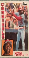 George Hendick #540 Baseball Cards 1984 Topps Prices