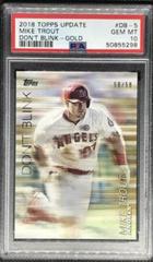 Mike Trout [Gold] Baseball Cards 2018 Topps Update Don't Blink Prices