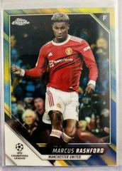 Marcus Rashford [Blue & Gold Starball Refractor] Soccer Cards 2021 Topps Chrome UEFA Champions League Prices