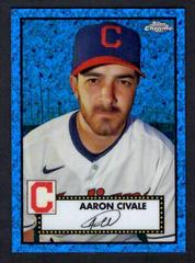 Aaron Civale [Blue Mini Diamond] #411 Baseball Cards 2021 Topps Chrome Platinum Anniversary Prices