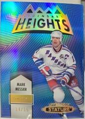 Mark Messier [Blue] #LH-21 Hockey Cards 2021 Upper Deck Stature Legendary Heights Prices