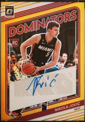 Nikola Jovic [Gold] #RDS-NKJ Basketball Cards 2022 Panini Donruss Optic Rookie Dominators Signatures Prices