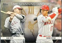 Shohei Ohtani, Julio Rodriguez [Gold] #TS-1 Baseball Cards 2023 Topps Update Time Spanning Tandems Prices
