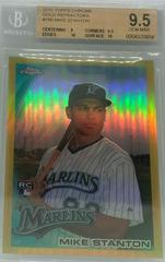 Mike Stanton [Gold Refractor] #190 Baseball Cards 2010 Topps Chrome Prices