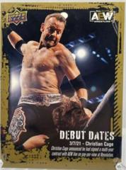 Christian Cage [Gold] #DD-4 Wrestling Cards 2022 Upper Deck AEW Debut Dates Prices