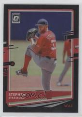 Stephen Strasburg [Black] #100 Baseball Cards 2020 Panini Donruss Optic Prices