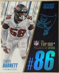Shaquil Barrett #86 Football Cards 2023 Panini Score Top 100 Prices