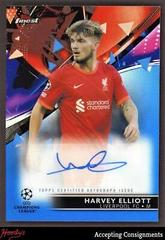 Harvey Elliott [Blue] #BA-HE Soccer Cards 2021 Topps Finest UEFA Champions League Autographs Prices